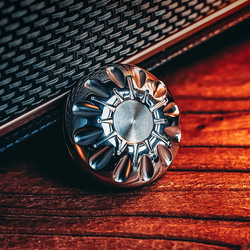 メチリス EDC フィジェットトイ メカニカル減圧コイン フィジェットスピナー メタルハプティックコイン ADHDツール デスクトップ楽しい減圧玩具