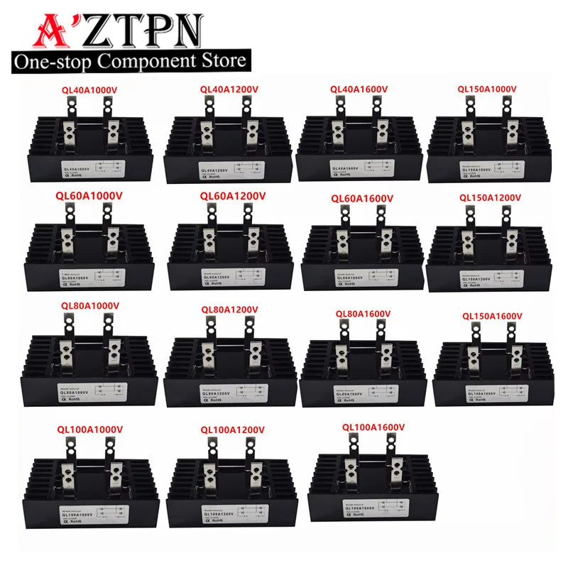 Single-phase bridge module QL100A 1600V  Three-phase bridge rectifier SQL100A 40A 60A 80A 100A 150A 1000V 1600V