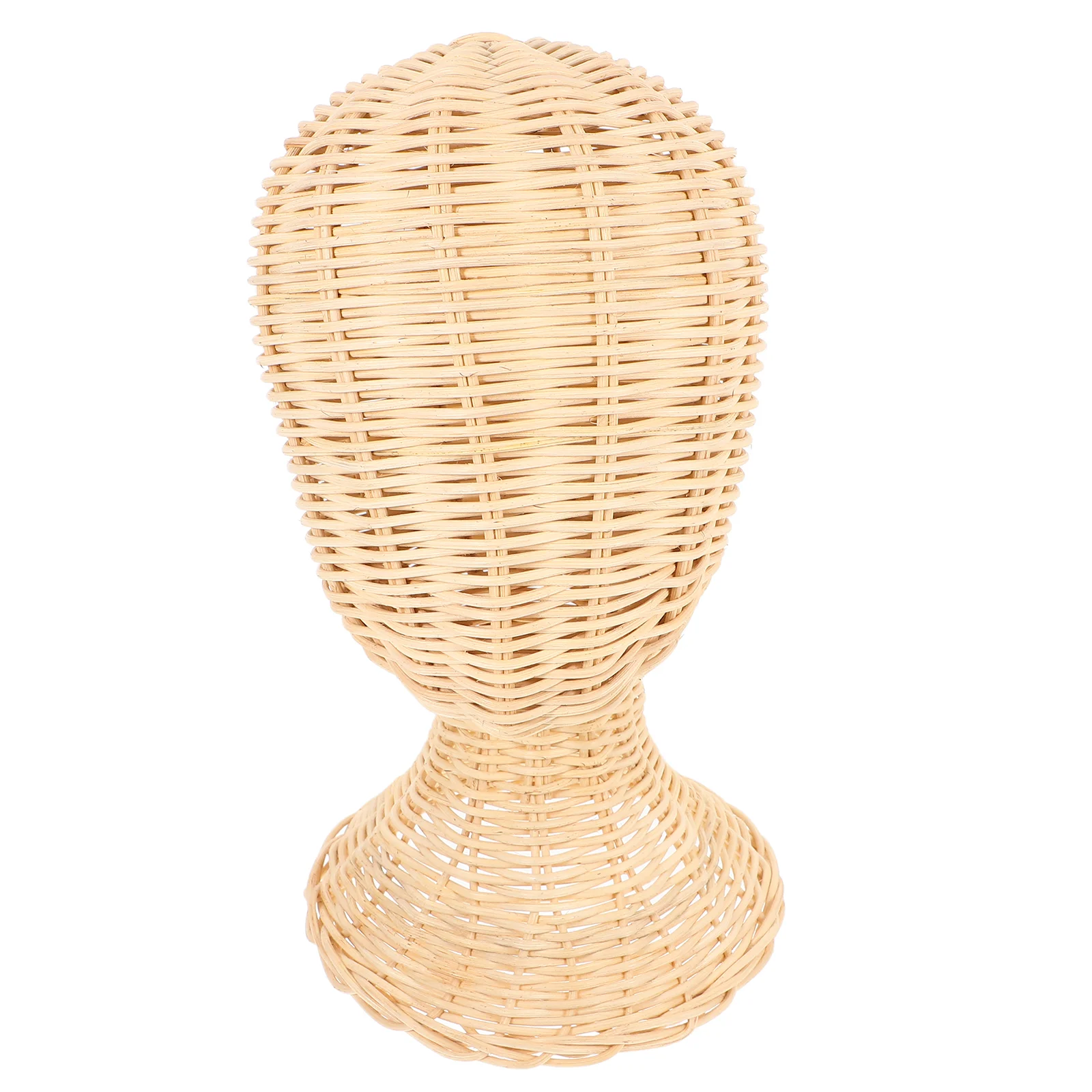 

Rattan Hat Display Stand Carrier for Travel Adjustable Head Stands Former Photography Baby