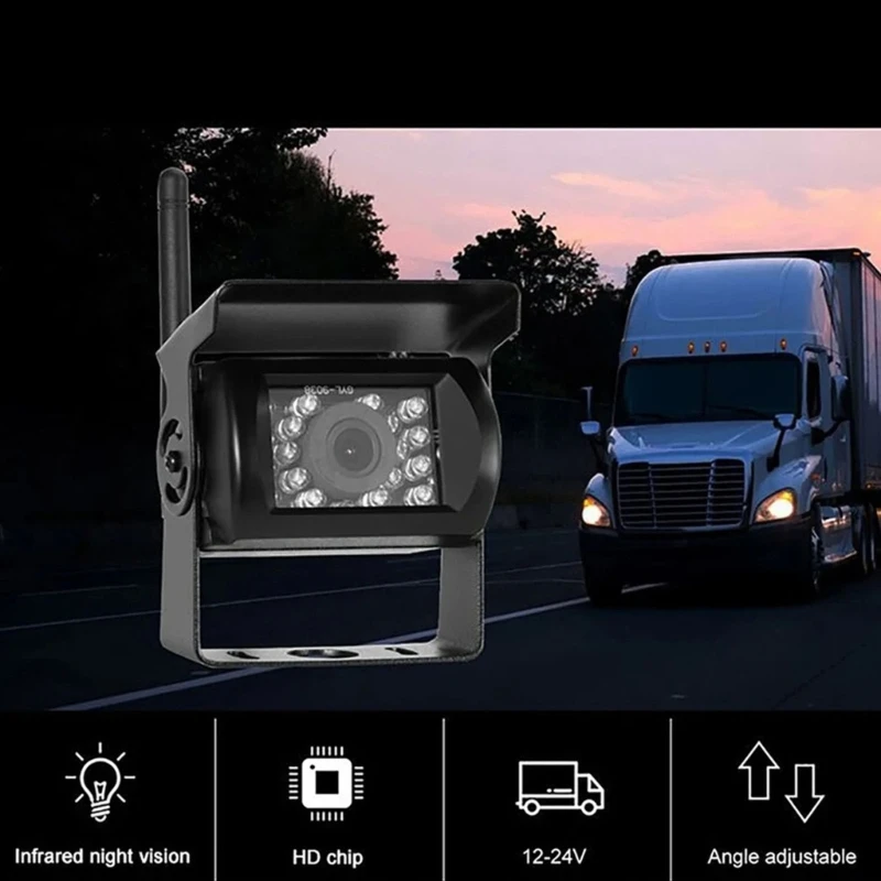 Commercial Vehicle Backup Camera With 170 Degree Wide And Temperature Resistance From -30°C 70°C for Trucks