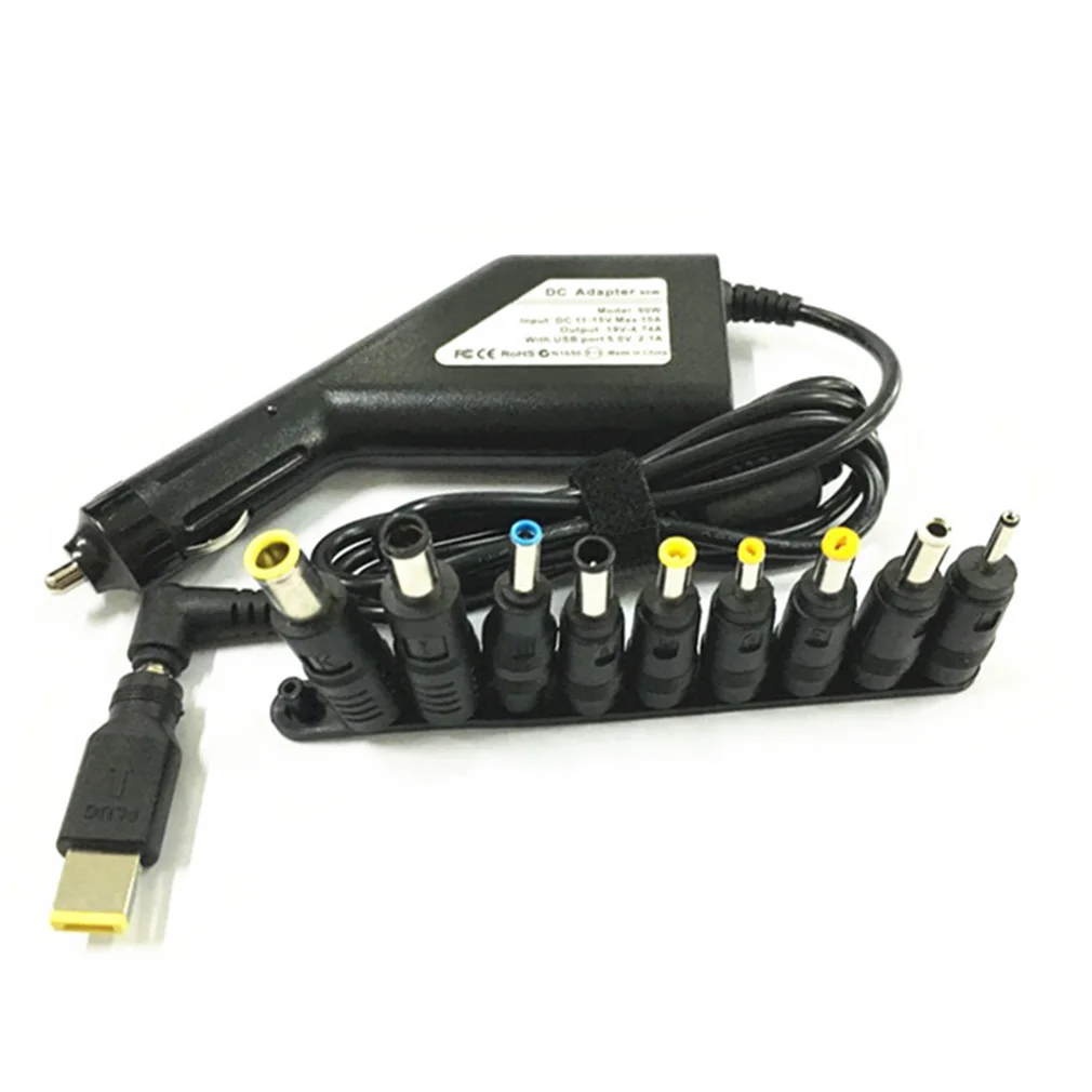 

Hot Multi-plug 19V 4.74A 90W Laptop Universal Car Charger Dc Power Adapter for Lenovo Acer Samsung Notebooks Dropshipping