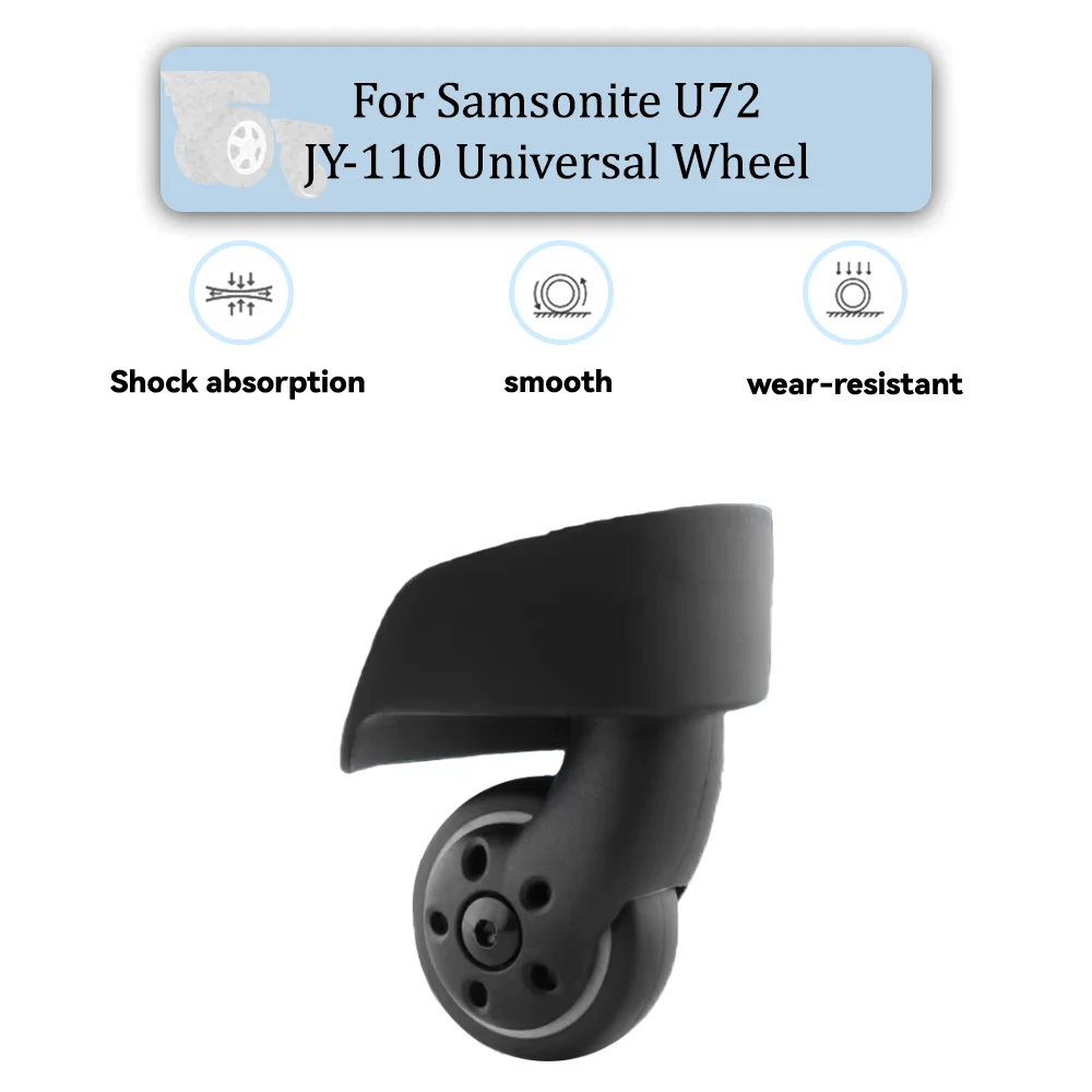 

For Samsonite U72 JY-110 Universal Wheel Replacement Suitcase Rotating Smooth Silent Shock Absorbing Wheel Accessories Wheels