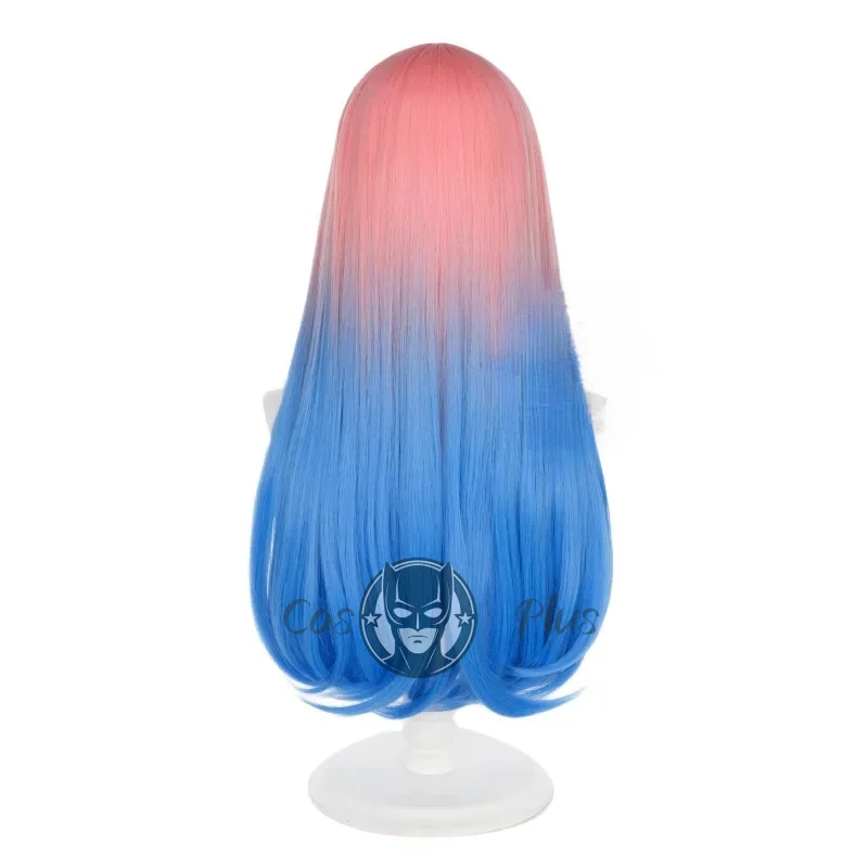 Pelucas de Cosplay de Anime Alien Stage Mizi de 70cm de largo para mujer, peluca de disfraz de Mizi para fiesta, pelo sintético resistente al calor, cuero cabelludo simulado + gorro de peluca