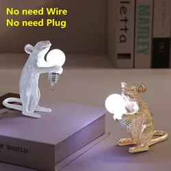 1 LED Reading Light Mouse Light, DIY Animal Night Light, Girl, Boy, Child, Woman Birthday Gift, Bedroom Decoration No Wire