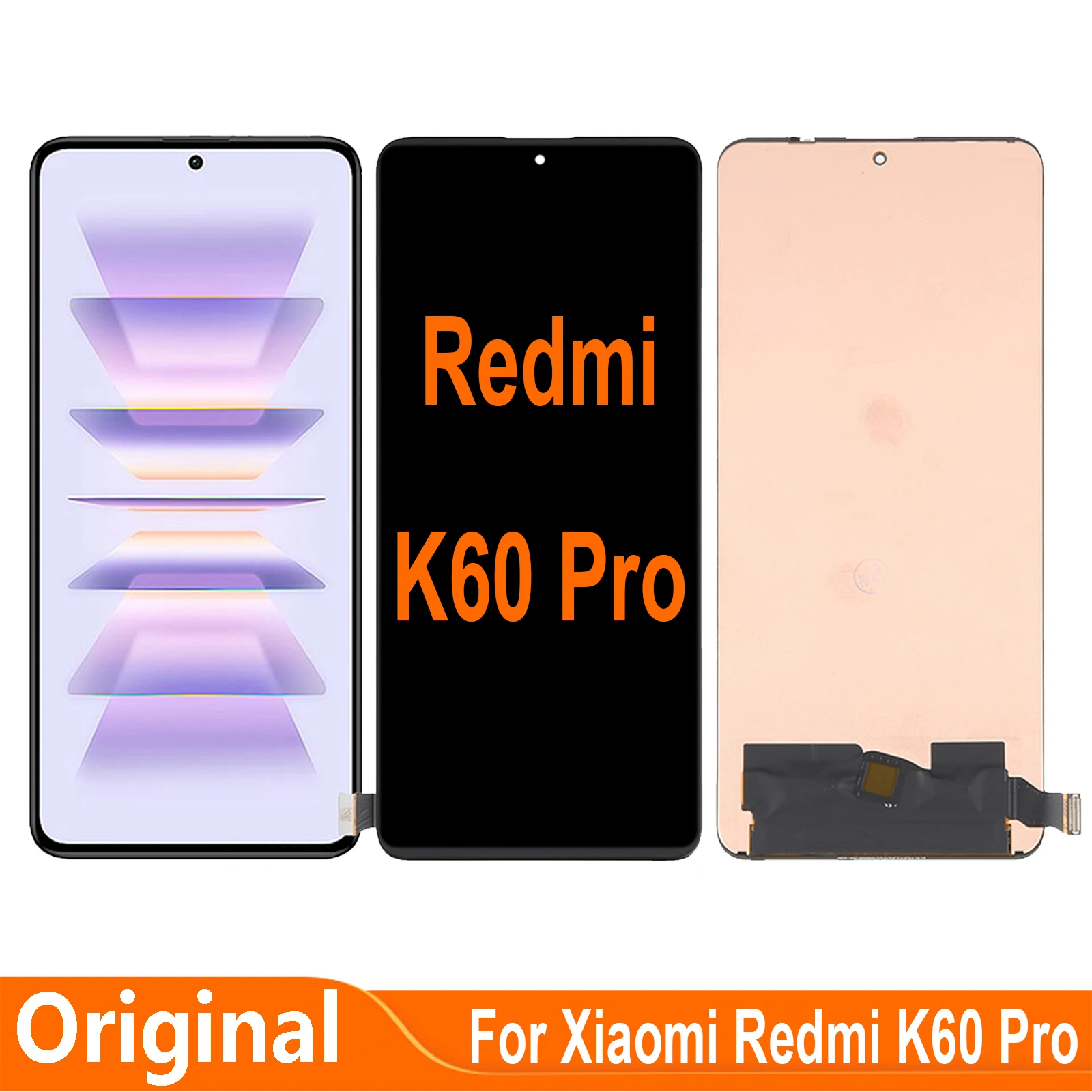 120Hz For Xiaomi Redmi K60 Pro 22127RK46C OLED Display Touch Screen Digitizer Assembly