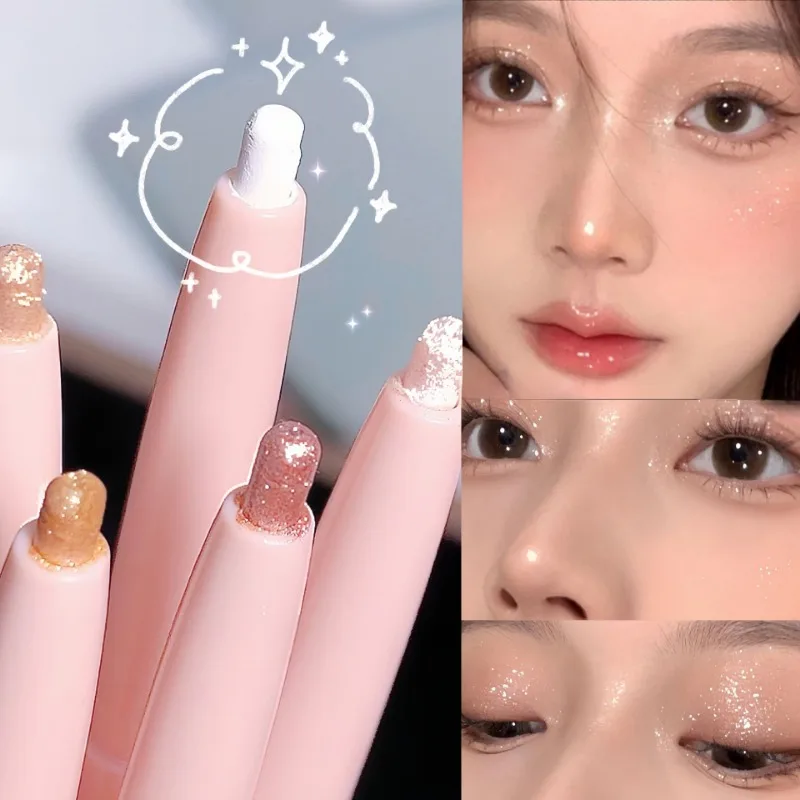 Oogschaduw Liggende Zijderups Markeerstift Koreaanse Ogen Make-Up Matte Witte Parel Hoogglans Verhelderende Glitter Oogschaduwstok