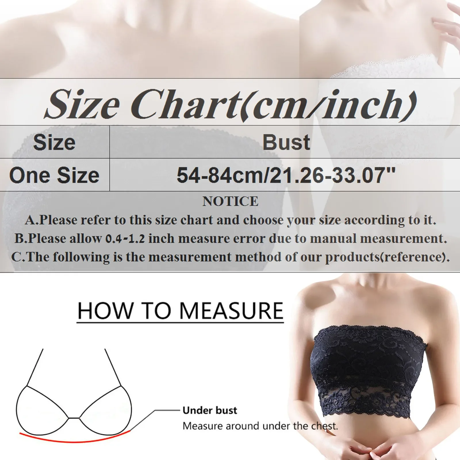 Top de tubo de encaje Floral para mujer, sujetadores Bandeau sin tirantes, Bandeau suave sin costuras, camisetas sin mangas informales para mujer, chaleco corto, envoltura para el pecho