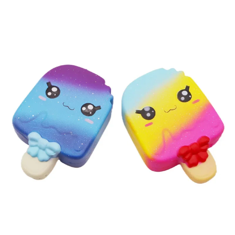 

1Pc Puzzle Colored Ice Cream Slowly Rising Soft Creative Squeeze Toys Simulate Stress Reduction Fun Christmas Gift Toys For Kids