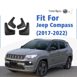 Mudguard For Jeep Compass 2017-2022 Front Rear 4pcs Mudflaps Mudguards Car Accessories Auto Styline Splash Guard Fender