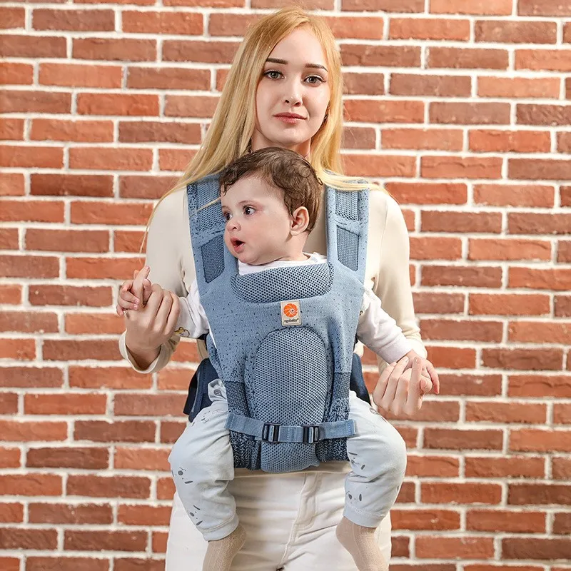 Egobaby-portabebés ergonómico para niño, mochila de algodón con malla de aire fresco, canguro, todas las posiciones, 0-36 meses