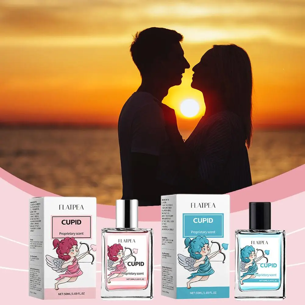 Cupid Cologne 향수, 우아하고 오래 지속되는 향수, 유혹적인 데이트 페로몬 향수, 남녀공용 50ml