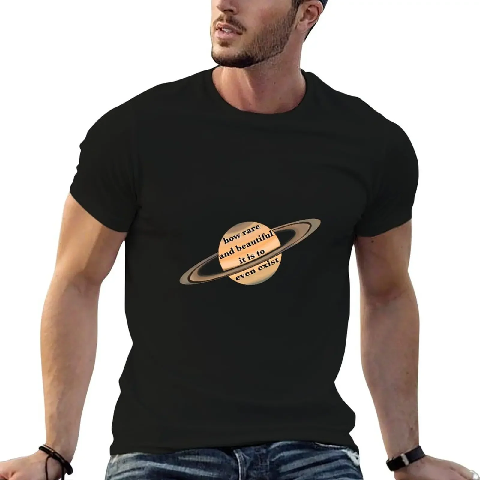 

how rare and beautiful it is that we exist - sleeping at last saturn lyrics T-Shirt anime figures man t shirt Men's t shirts