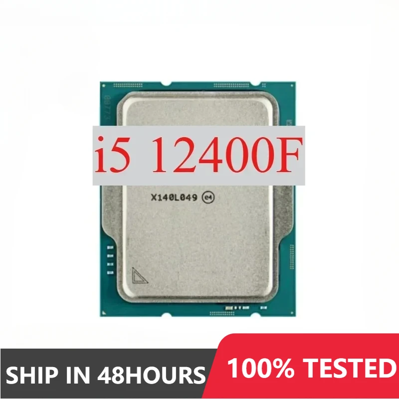 intel core i5-12400F i5 12400F 2.5GHz 6-Core 12-Thread CPU Processor 10NM L3=18M 65W Used Test perfect