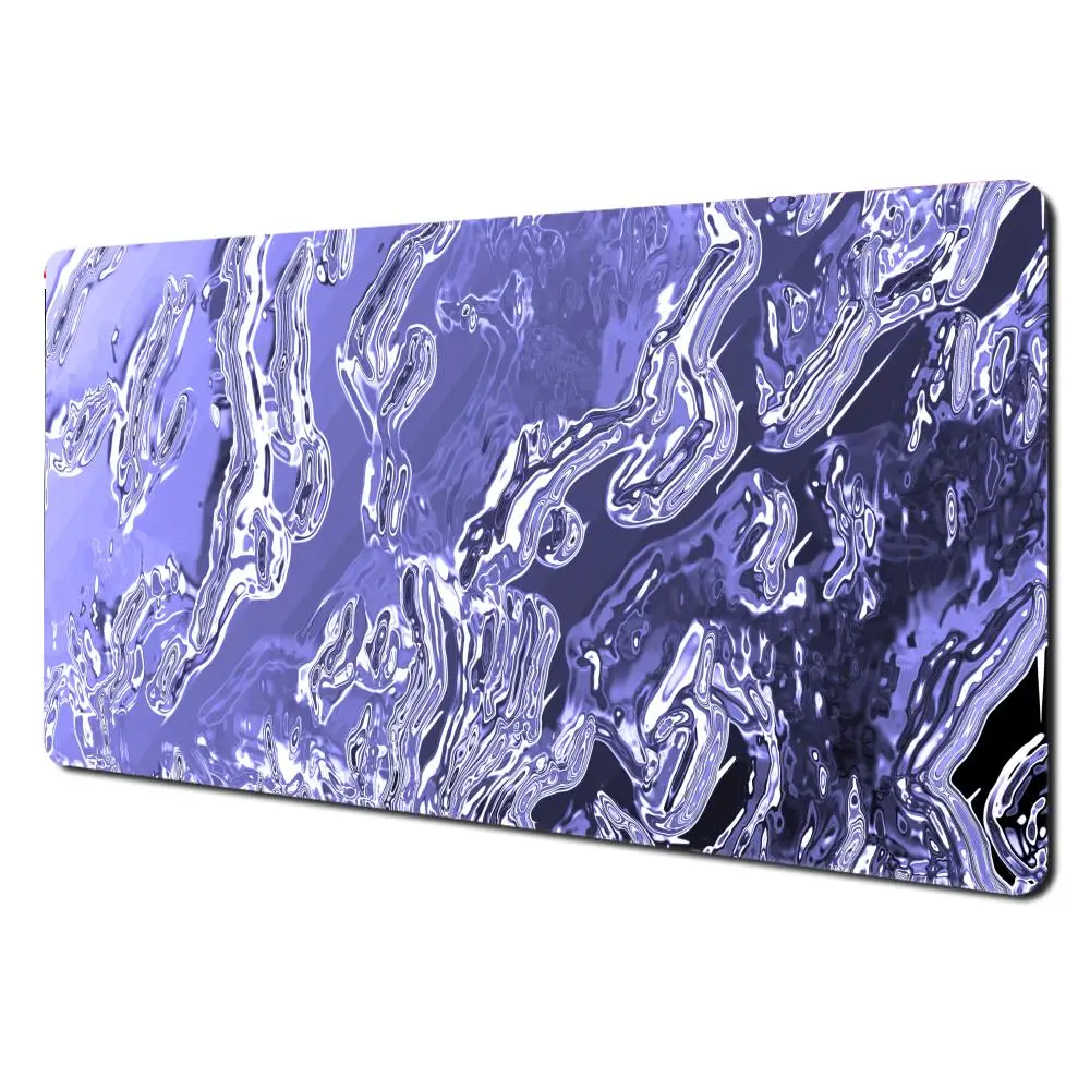 

Purple water wave abstraction Mouse Pad Large Gaming Non-slip Computer Laptop Tablet Mat Mini PC Extended Pads Playmat Game Rug