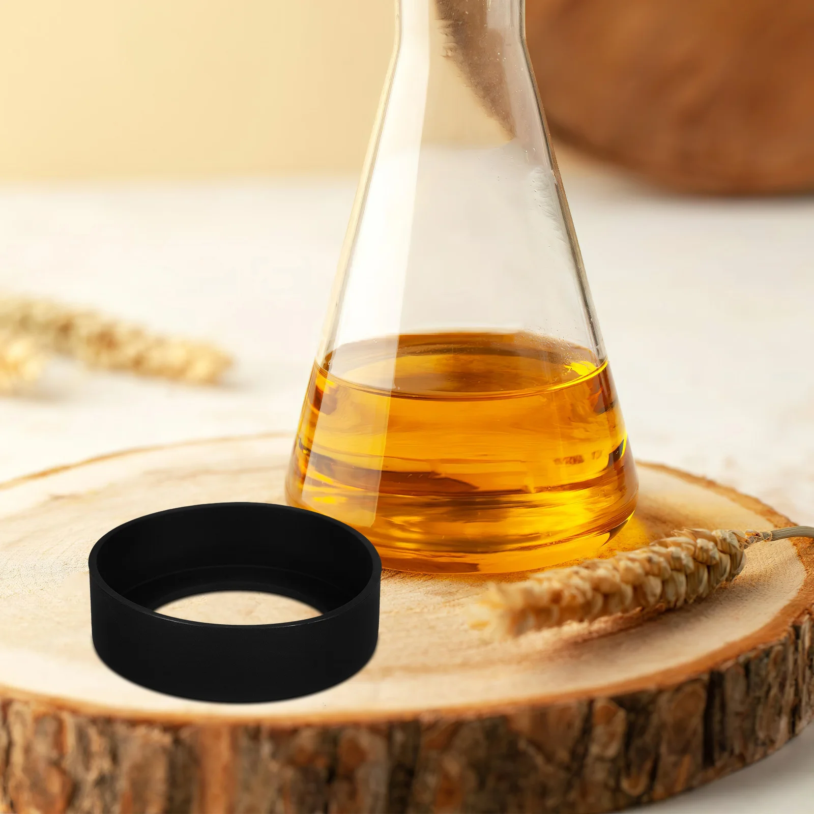 

4pcs Silicone Protective Sleeve For Oil Bottles Condiment Jars Non-Slip Impact Resistant Insulated Kitchen Accessory Mug Cup