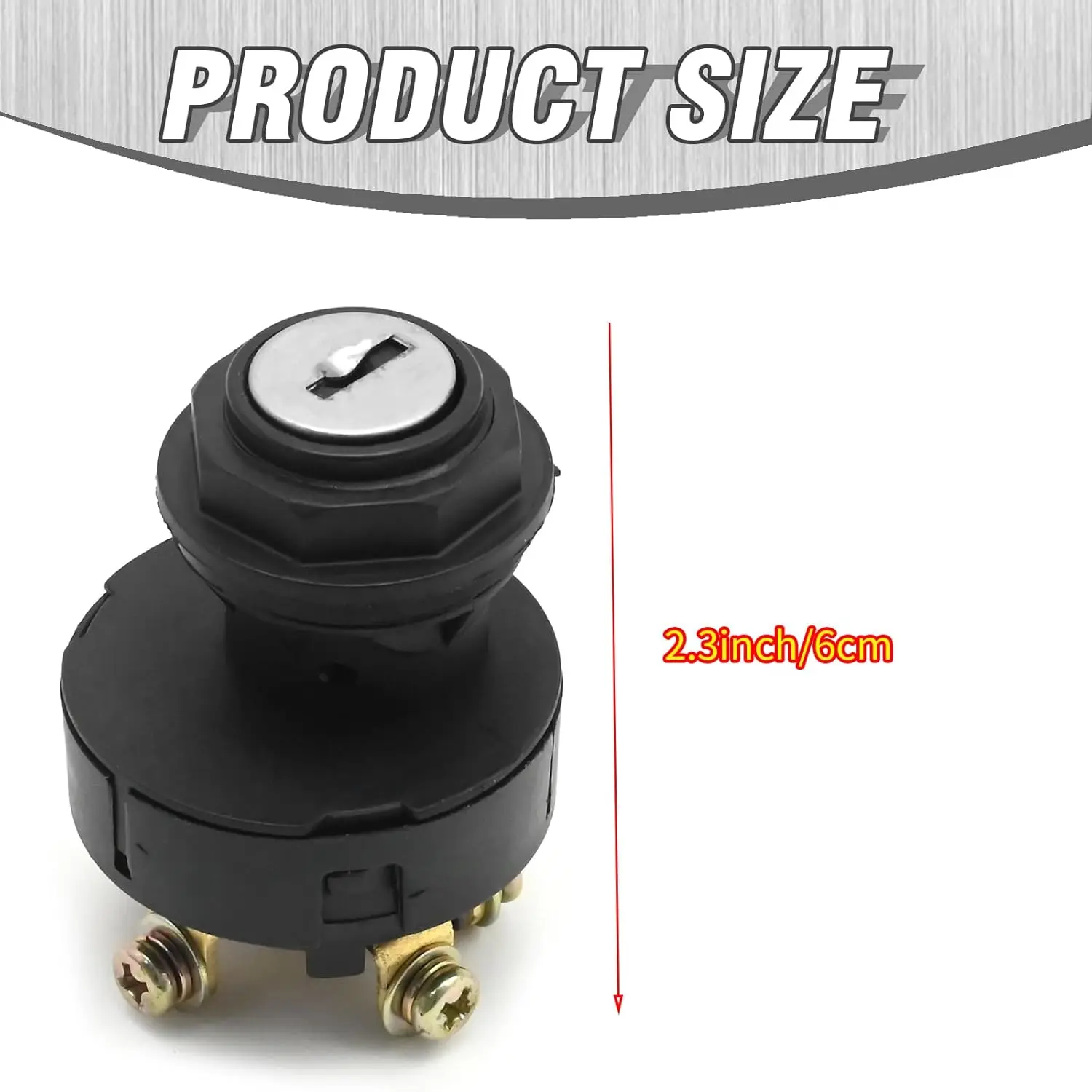 MUGURO 4360469 Ignition Switch with Key, Replacement for JLG 400S 460SJ 600A 600AJ 600S 600SJ 601S 660SJ 450A 450AJ T350 1532E2
