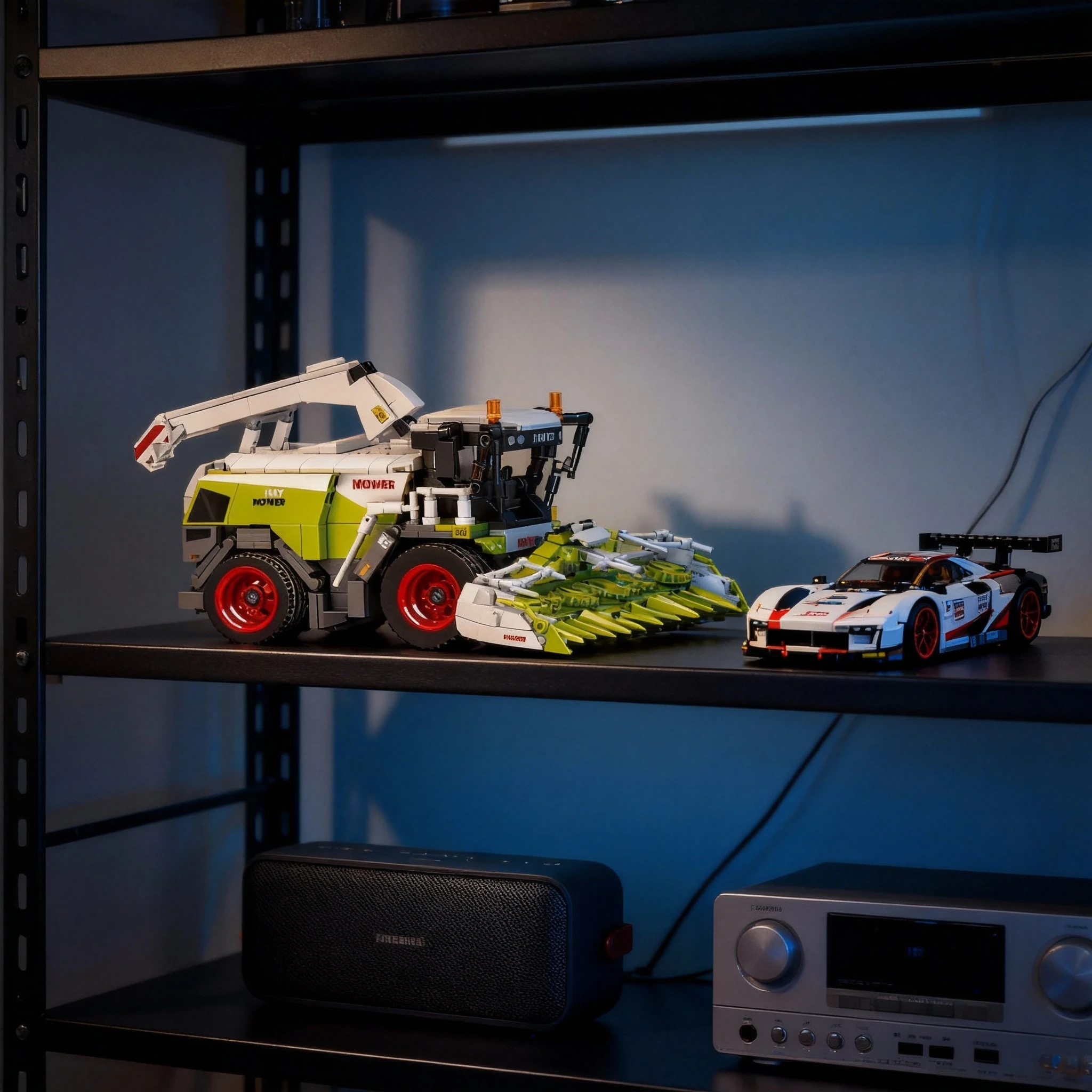 مزارع نماذج من الشاحنات بنة جرار المزارع حصادة مركبة MOC سيارة الطوب مدينة لعبة البناء للأطفال #2