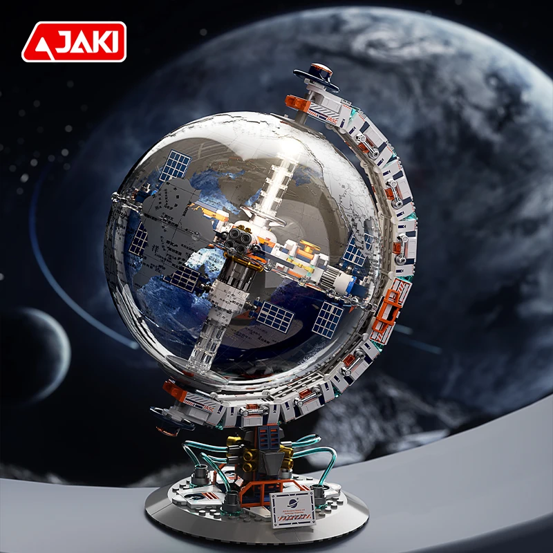 CK003 Space Tide Play series Dawn Dawn Globe collectible grade building blocks assembled adult student educational toys