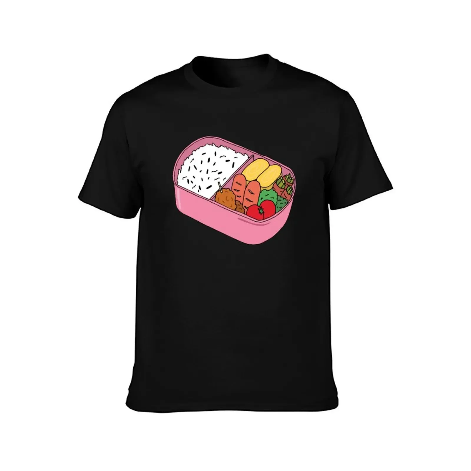 Bento Lunch T-Shirt hippie clothes anime stuff t shirt men 100℅ cotton