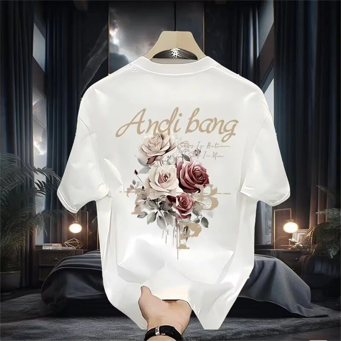

High-end Brand Y2K Short-sleeved Clothing Fashion T-shirt for Men and Women, 2025 New Style Pure Cotton Short-sleeved T-shirt