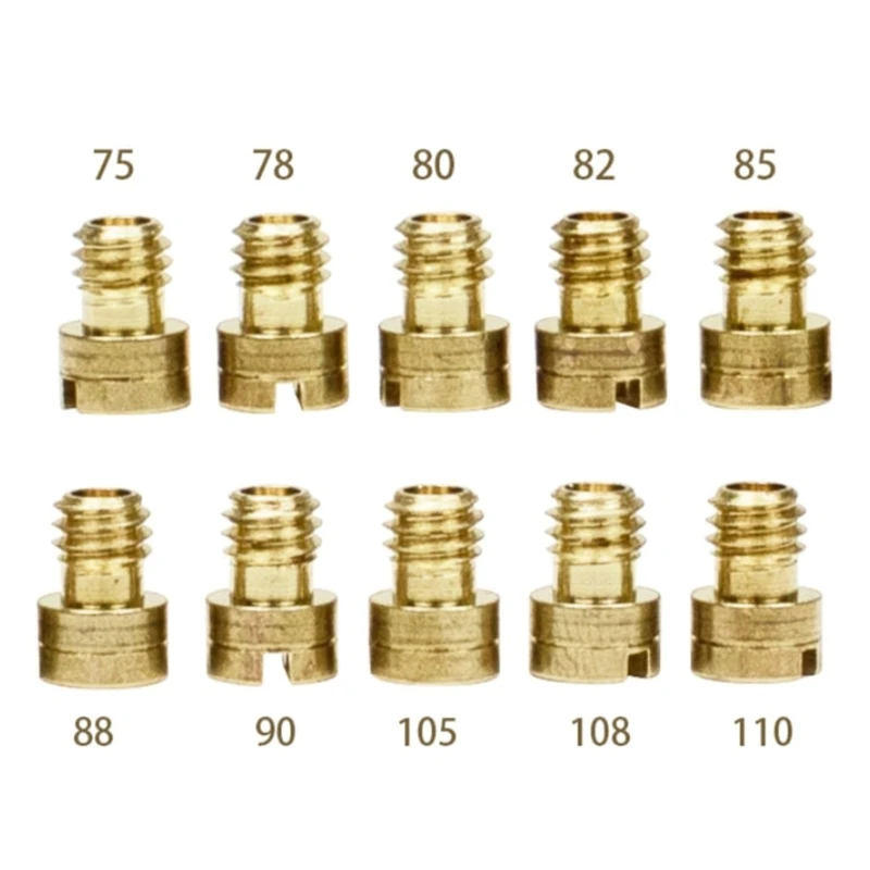 Professional Carburetor Nozzle Set Carburetor Main & Auxiliary Brass Nozzel Essential for Vehicle Modification Dropship