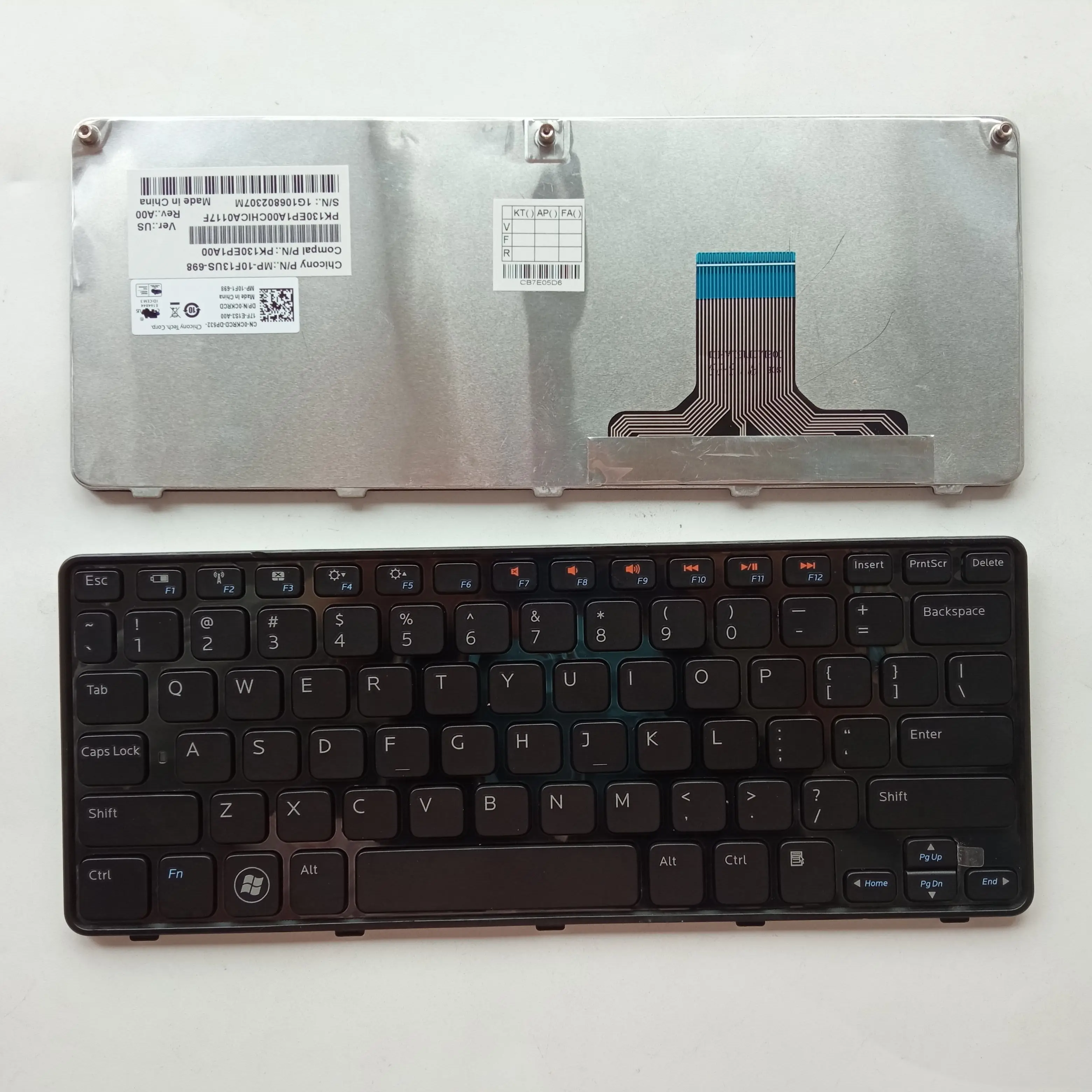 New Replacement Keyboard Laptop For DELL 1090 BLACK FRAME BLACK US US Layout