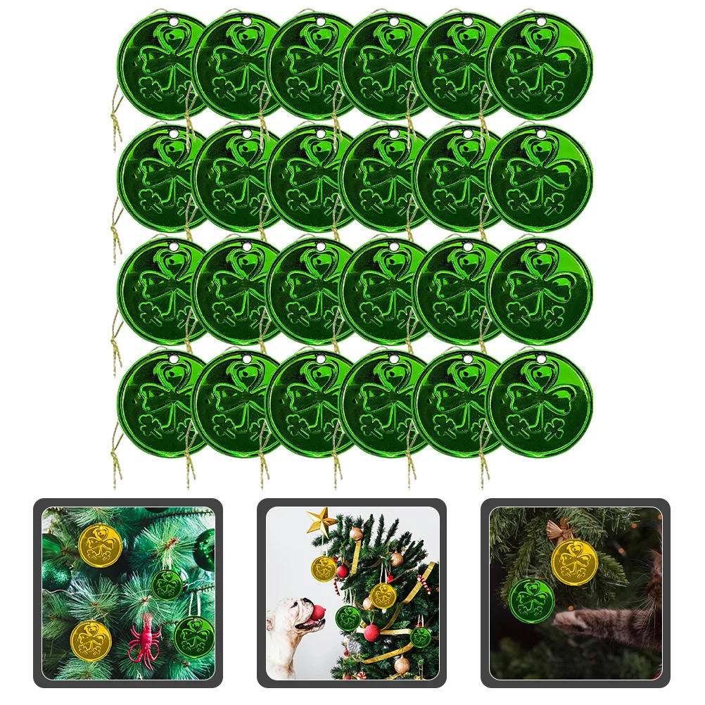 

30 Pcs Shamrock Clover Ornament Christmas Decor Patrick Party Supplies Decoration Decorations
