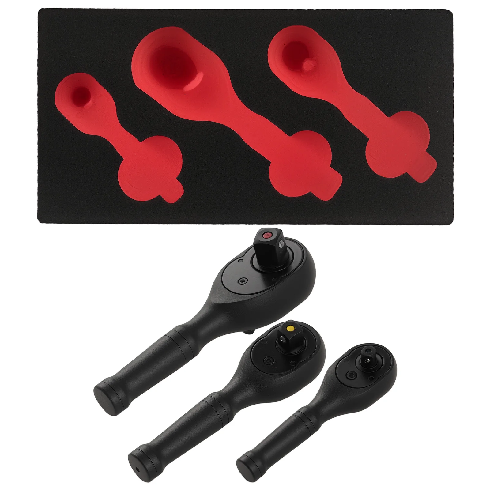 

72 Teeth Ratchet Set 1/4 3/8 1/2 Drive Quick Release Socket Wrench Tool Kit