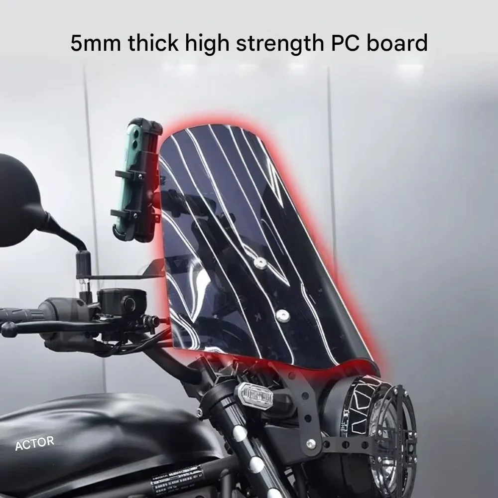 For Kawasaki Eliminator 500 modified transparent large windshield protective cover deflector decorative accessories