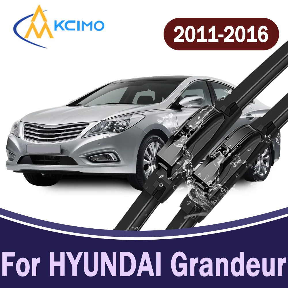 

All-Weather Front Windscreen Wiper Blade For HYUNDAI Grandeur saloon 2011-2016 High Quality Car Windshield Replacement Parts 2Pc