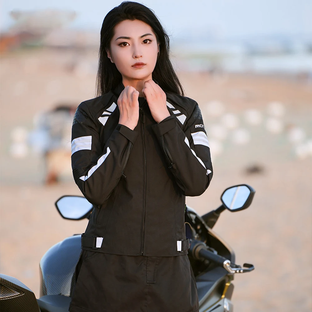 Chaqueta Moto Mujer Four Season Racing Jacket Breathable Protective Gear Fall Prevention Motorcycle Suit Wear Resistant Motocros