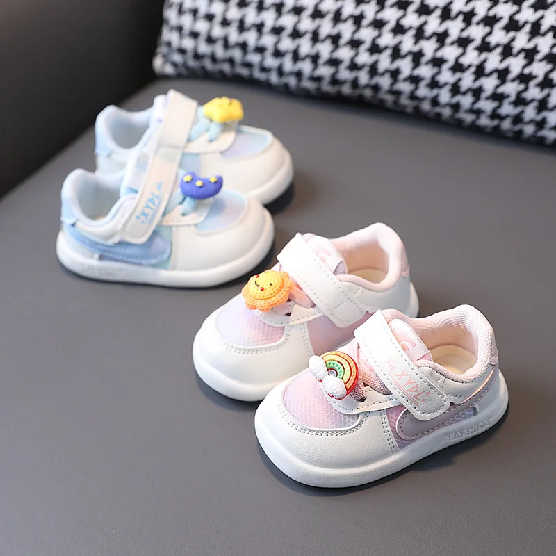 Baby Soft Sole Non-slip Toddler Shoes 0-1-2 Years Old Baby 2023 Spring and Autumn New Fashion Children's Net Surface Board Shoe