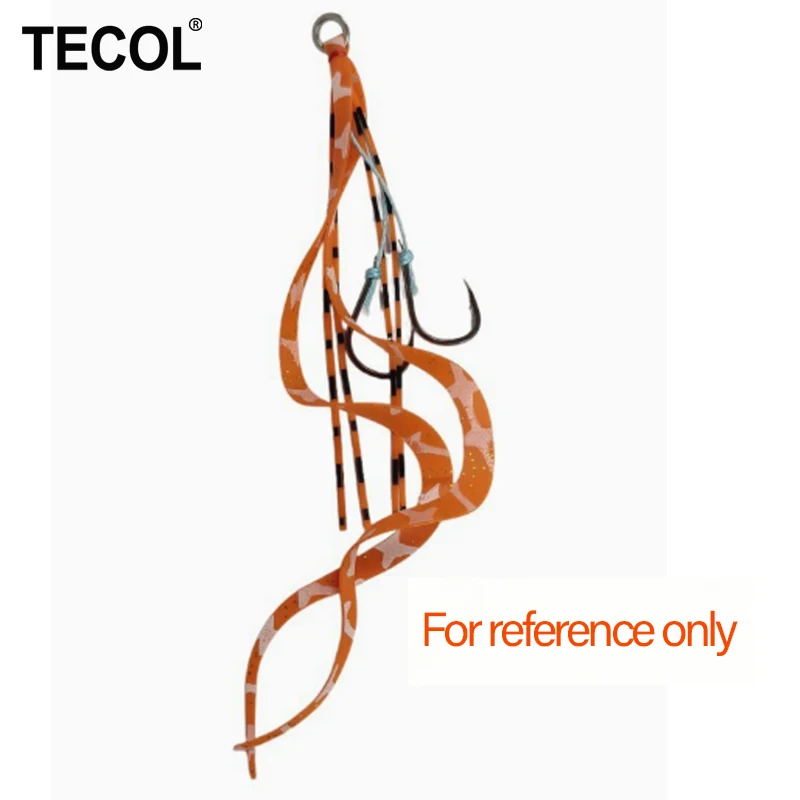 TECOL UV Heart Shape Tairaba Rubber Skirt Silicone Tassel DIY Octopus Squid Tenya Skirts Fly Tying Streamer For Madai Seabream view 4