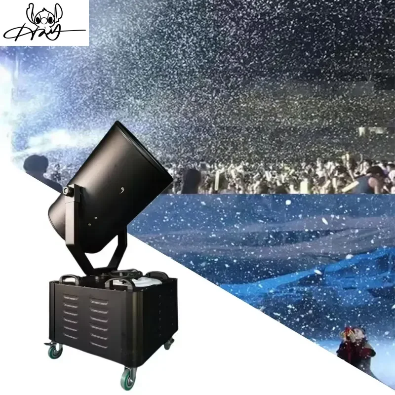 3000W Snow Machine with Remote Control Metal Shaking Head 15L Capacity 120 Degree Coverage for Wedding Stage Halloween