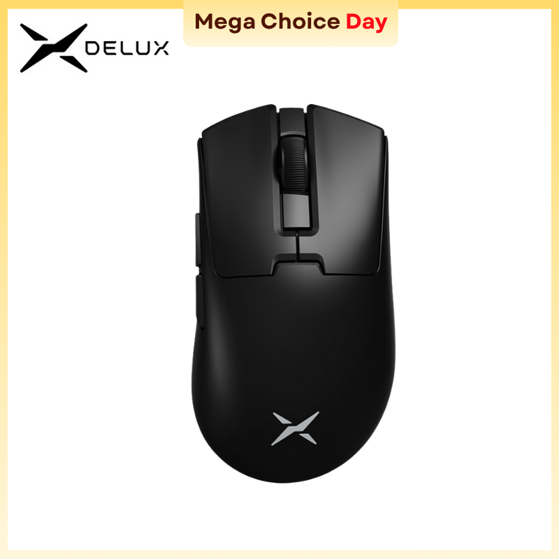  Delux M900mini PRO Wireless Gaming Mouse Ergonomic Ultra-Lightweight 40g PAW3395 8K Hz for Medium to Small Hands PC Laptop Gamer 