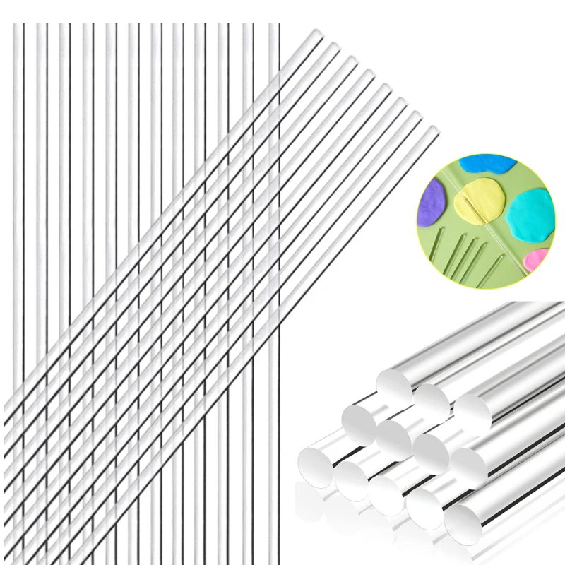 1/5/10Pcs Clear Acrylic Rods, Round Acrylic Bars for DIY Model Building, Craft Projects & Material Accessories