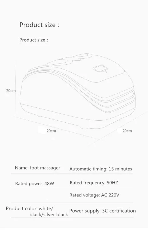آلة تدليك الكعب بالأشعة تحت الحمراء 2024 مع أداة تدليك القدم للعلاج الطبيعي