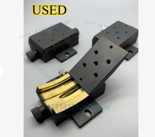 1PCS  Manual tilt platform, brass slides, approximately 50x75mm stage, optical fine-tuning angle platform