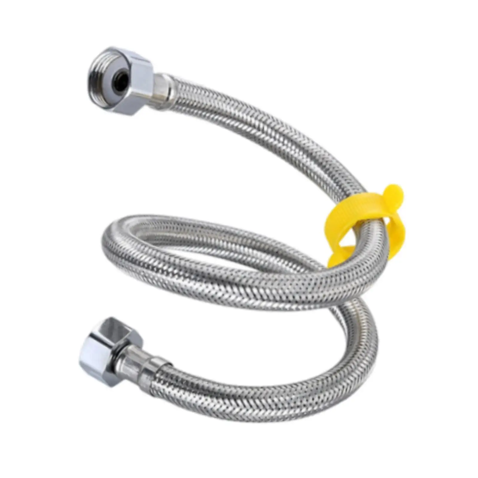 

20-inch Long Leak Resistance Easy to Install Braided Stainless Steel Supply Hose for Wash Basins Toilets Bathrooms Sink Kitchen