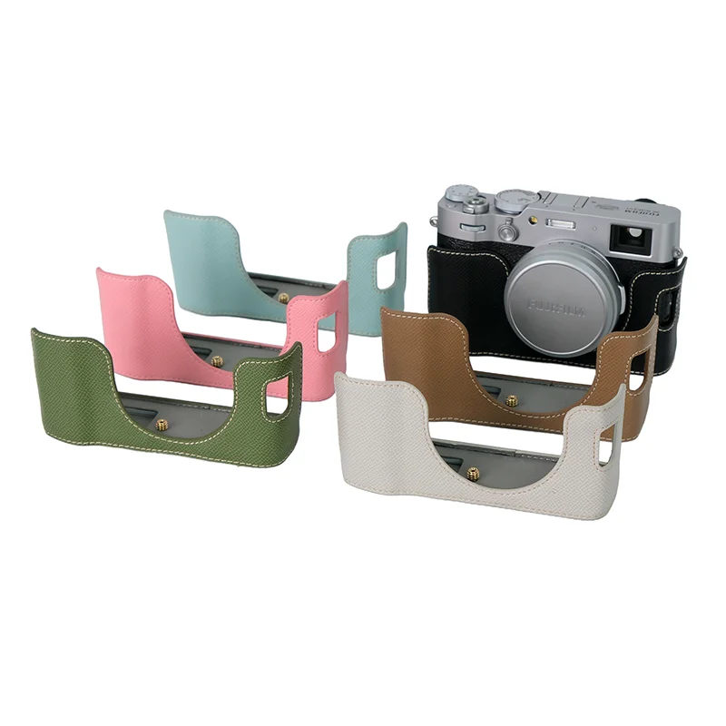 

Palm Line PU Leather Camera Half Case Compatible with Fujifilm X100VI