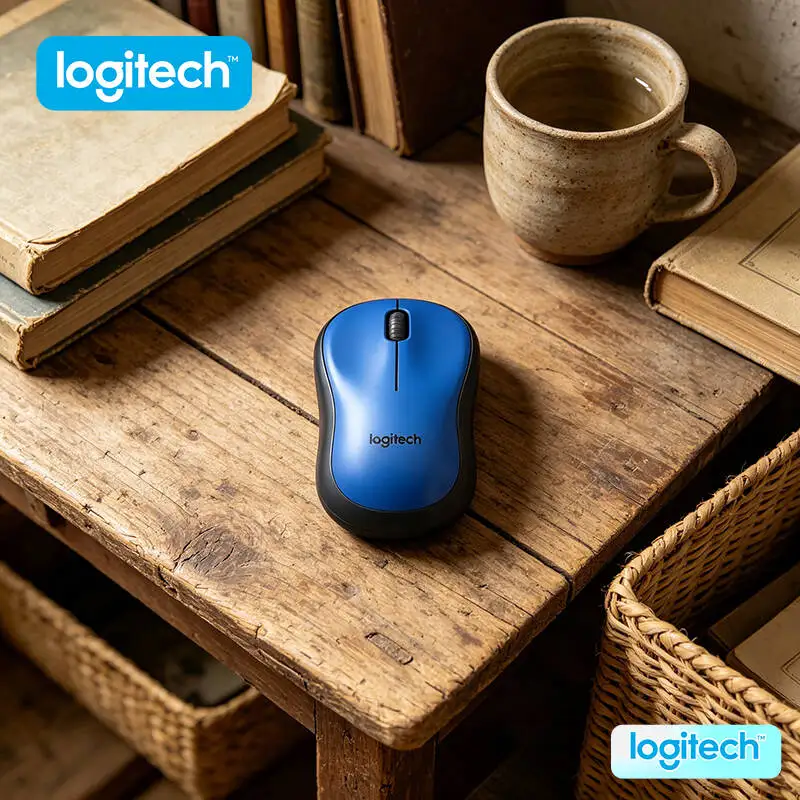 Logitech M220 Silent Mouse 2.4GHz USB Link 10m Range Compact Portable Home Office Travel Trip Accessory