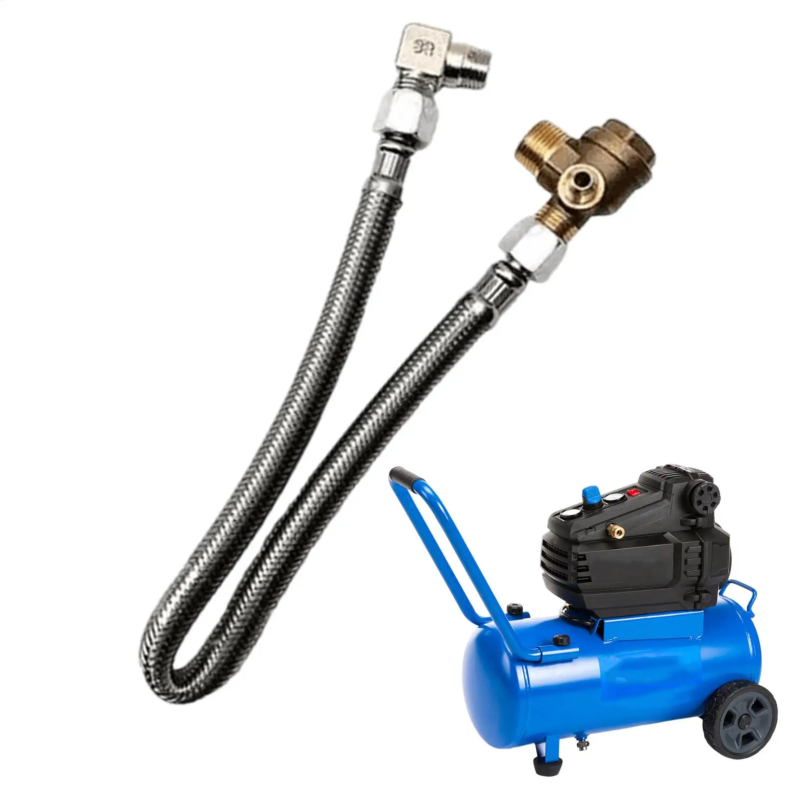 

Air Compressor Check Valve Hose Sealed Backflow Preventer Airtight Tube With Check Valve For Well Basement Industrial City