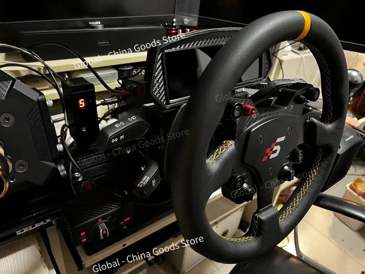 Meng XS Orca 2 ملحقات لوحة القيادة الطرفية لعجلة السباق التناظرية المعدلة لـ SIMAGIC/MOZA/FANATEC/Thrustmaster/PXN/Logitech