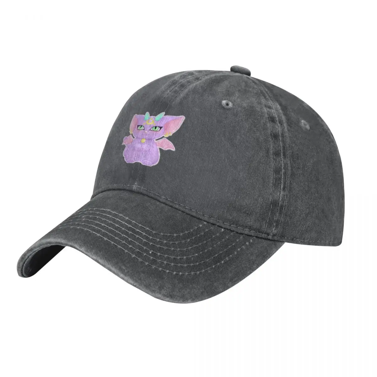 Kawaii Pastel Demon Luna Cat Baseball Cap Dropshipping Fashion Beach Golf Wear New Hat Hats For Women Men's