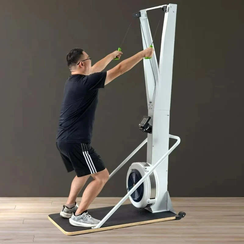 Ski Trainer Machine Wholesale Aerobic Exercise Ski Simulator Wind Resistance Gym Air Rower Ski Rowing Machine Equipment