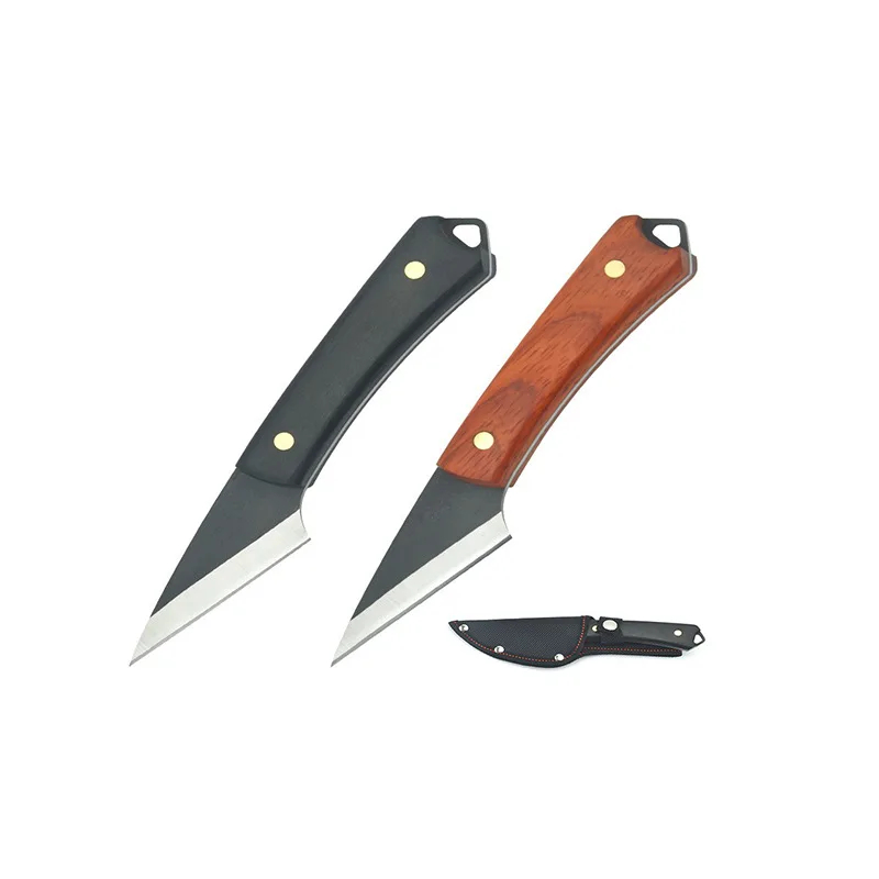 Mini cuchillo de injerto de acero frontal W4, herramienta de jardín, cuchillo multifuncional, herramienta de injerto de madera