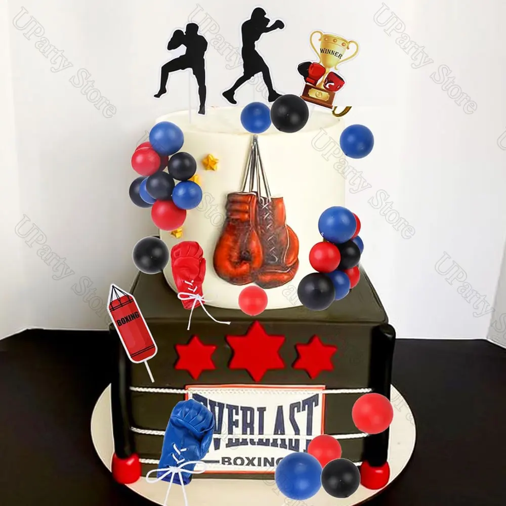 60 Stück rot blau schwarz Kugeln Kuchendeckel 2-4 cm Schaumstoffkugeln Kuchendekorationen für Spinne Geburtstag Abschlussfeier Kuchen Dekor Gastgeschenk – Detail 7