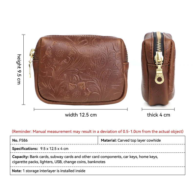 المرأة محفظة نسائية للعملات المعدنية جلد طبيعي الإناث سستة السفر المنظم حقيبة صغيرة المرأة حقيبة التخزين محافظ جلدية ناعمة صغيرة