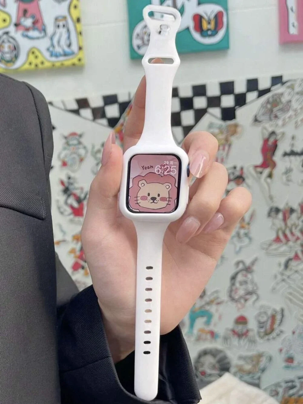 

2in 1 Silicone shell case band For Apple Watch cover strap Series 11/10/9/8/7/6/5/4/3 38mm 40mm 41mm 42mm 44mm 45mm 46mm