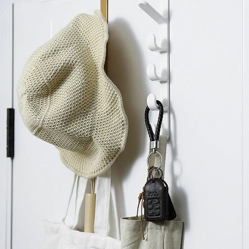 Five-segment Hooks Hat Hanging Hangers Storage Rack Clothes Coats Wall Organizer